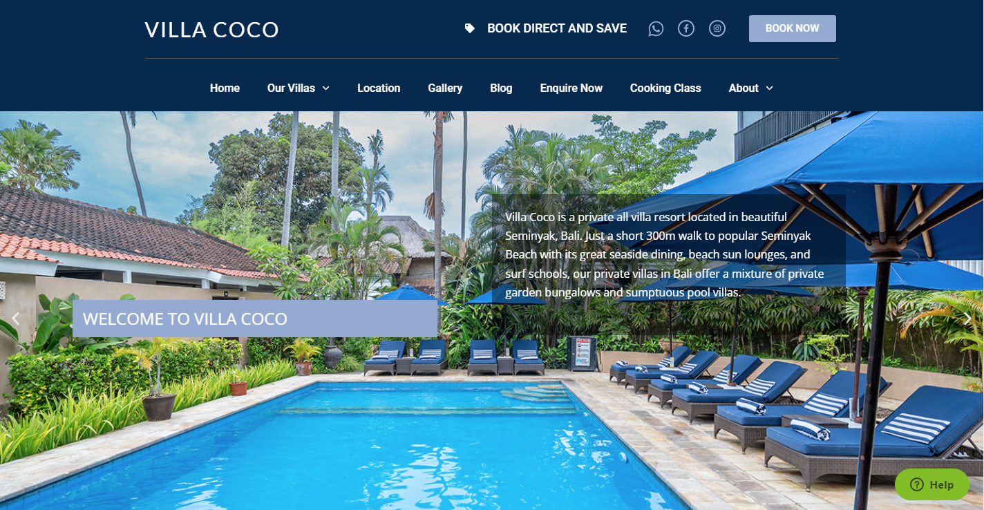 Villa Coco - Website